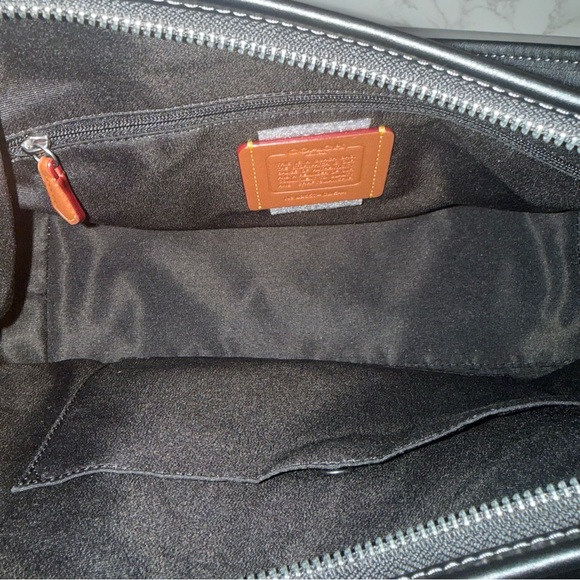 Coach Laurel Shoulder Bag In Black Signature Denim - Picture 4 of 12